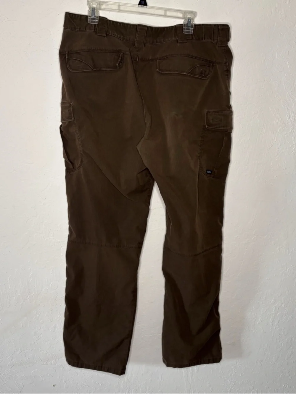 5.11 Tactical Stryke Pants Men 41x33 Brown Canvas Cargo Pockets Utility 7436-117